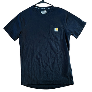 Carhartt Relaxed Fit Mens Black Tee Shirt Force Size Small